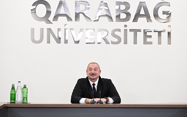 Prezident Qarabağ Universitetində çıxış etdi - VİDEO