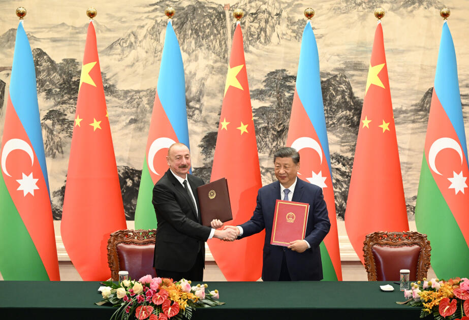 Pekində Azərbaycan-Çin sənədləri imzalanıb – FOTO