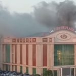 Şadlıq sarayında toy zamanı yanğın oldu - Video