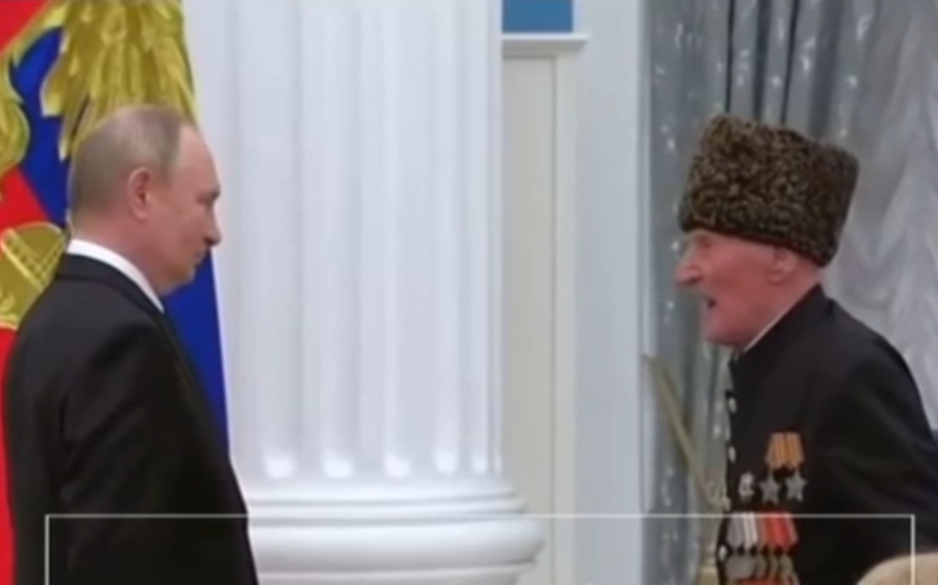 Putinlə 100 yaşlı veteran arasında maraqlı dialoq – VİDEO